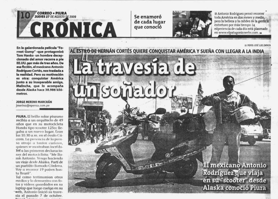 Diario Correo, Piura: La travesía de un soñador